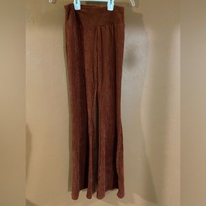 No Boundaries corduroy inspired flare high rise pants!